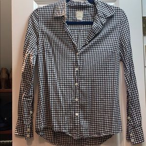 JCrew Perfect Shirt Gingham blouse (4)